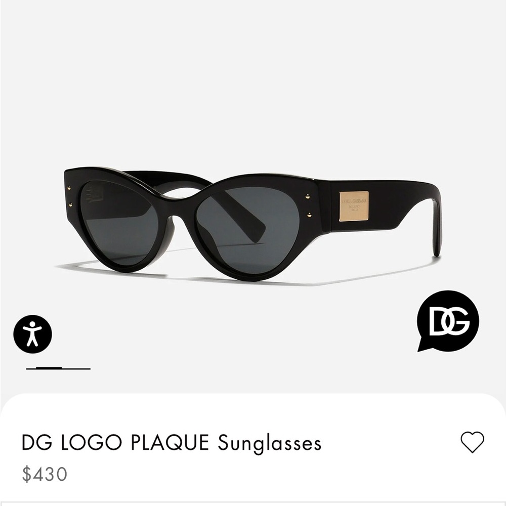 Dolce & Gabbana DG logo plaque sunglasses